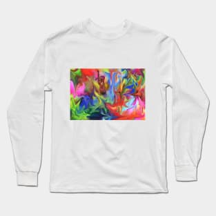 A girl playing holi Long Sleeve T-Shirt